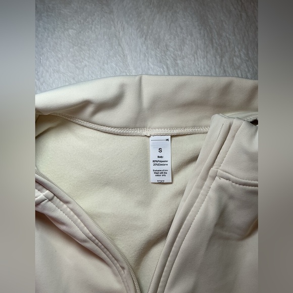 Cream Long Sleeve Jumpsuit - Picture 7 of 10